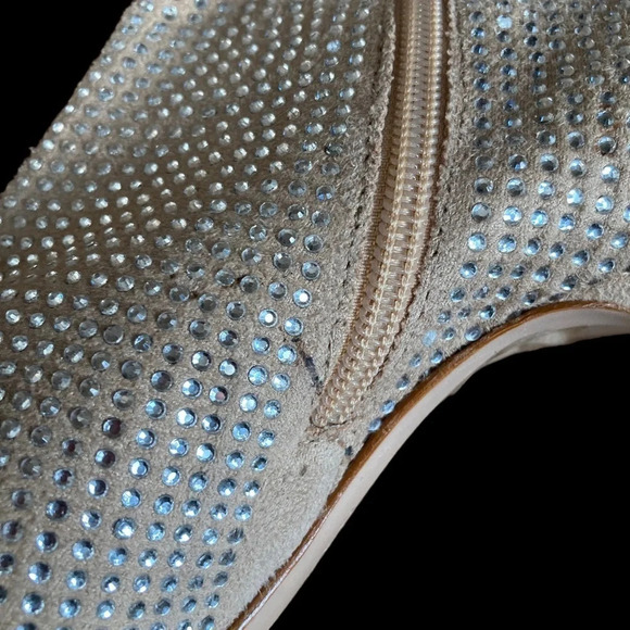 Schutz Sybil Crystal Zip Stiletto Bootie  Sz: 8.5 - Picture 4 of 11